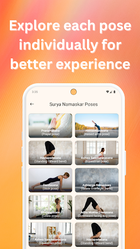 Surya Namaskar: созылу қолданбасы;;<b>Сурья Намаскар - Күнге сәлемдесуге арналған толық нұсқаулық</b><br><br>Сурья Намаскардың (Күнге сәлемдесудің) күшін физикалық және психикалық әл-ауқатыңызды жақсартуға арналған кешенді қолданбамызбен ашыңыз